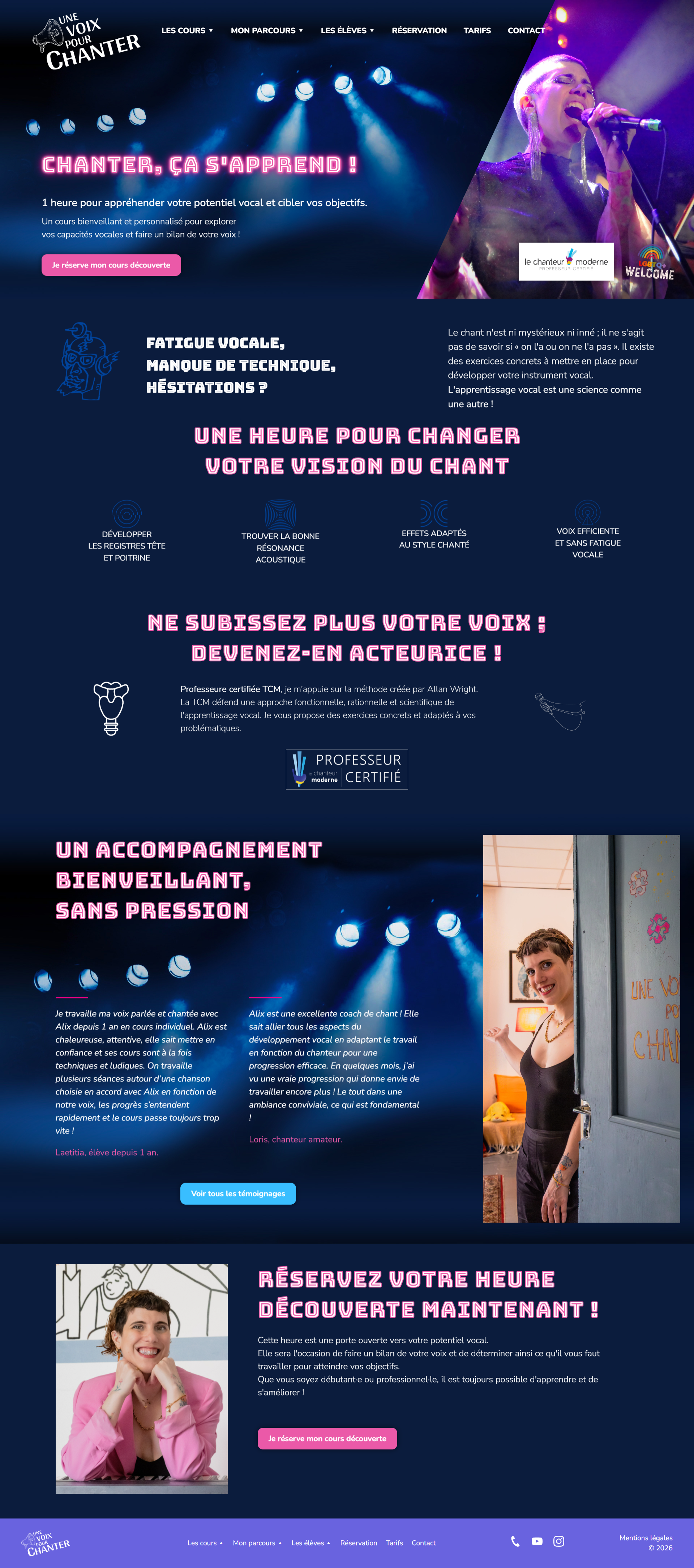 Aperçu du site Alix Buronfosse